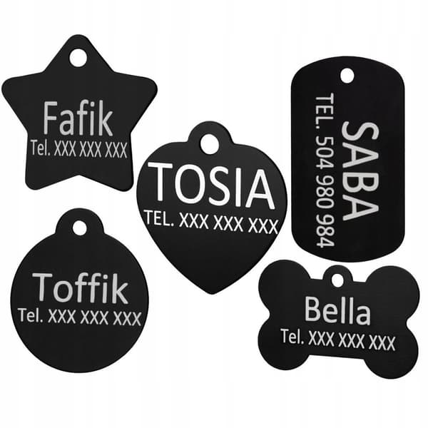Identifieringsbricka ben för hund liten adressbricka halsband hängsmycke ben rosa