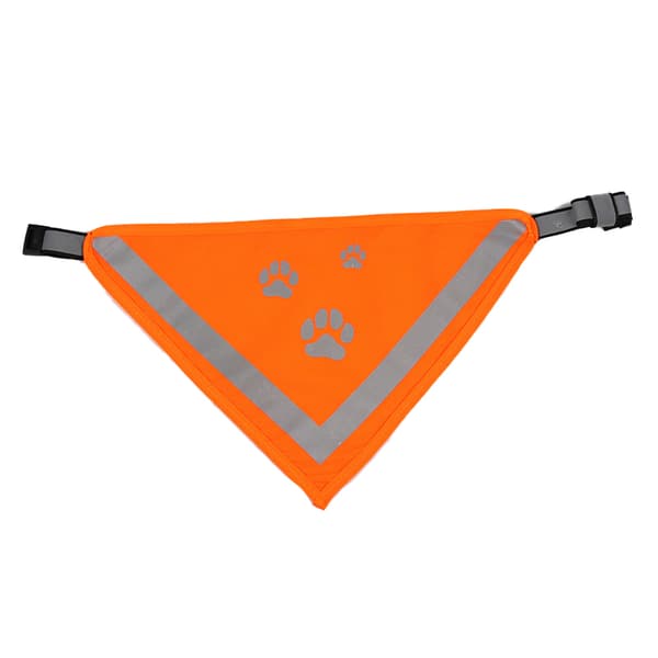 INF Reflekterande halsduk för husdjur, justerbar passform Orange L