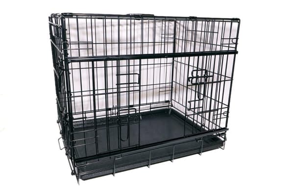 active canis Premium skjutdörrsbur - Svart - 61 x 46 x 51