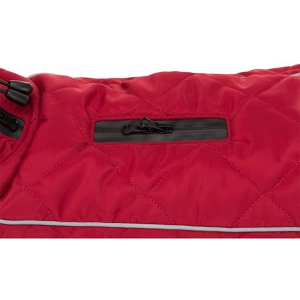 Hundmantel - TRIXIE - Minot - Storlek XS - Vattentålig - Röd polyester