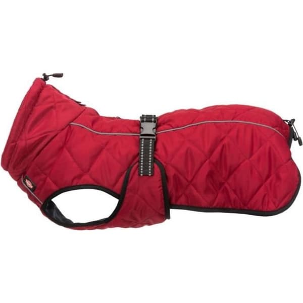 Hundmantel - TRIXIE - Minot - Storlek XS - Vattentålig - Röd polyester