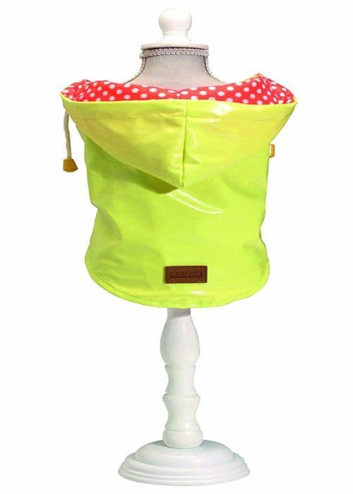 Croci Coat - Jacka - C7274474 - Raindrop Lemon Waterproof Coat, 40 Cm för hundar