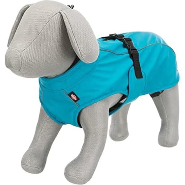 Vattentät hundjacka - TRIXIE - Vimy - 30 cm - Blå - Polyuretan/Polyester - Justerbar