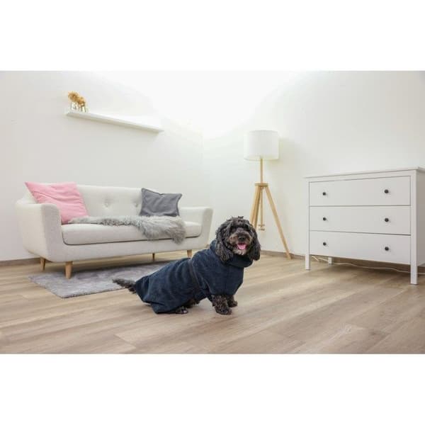 Hundbadrock - Kerbl - Mikrofiber - Superabsorberande - Torkar snabbt - Justerbar