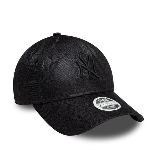 Casque 9forty dam - New Era - New York Yankees - Svart - Detalj i spets - Justerbar komfort