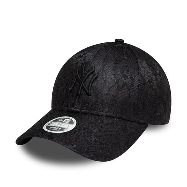 Casque 9forty dam - New Era - New York Yankees - Svart - Detalj i spets - Justerbar komfort