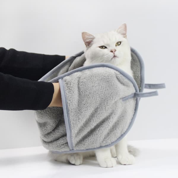 INF Superabsorberande Husdjurshandduk - Snabbtorkande Hund- och Katthandduk S