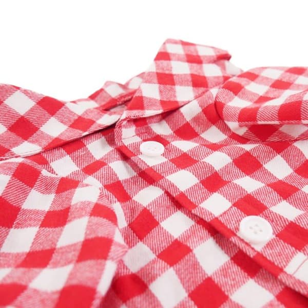 Byxa - pyjamas Rosewood - 49480 - Festlig Vichy pyjamas Storlek M, Super mjuk bomullskänsla för hund, 55 cm
