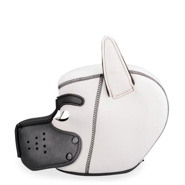 Hundhuva i neopren med färgad huvud Puppy Play
