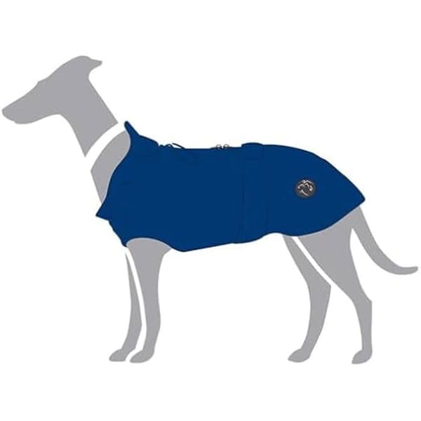 HUNTER Milford vattentät hundkappa med sele och krage öppning Blå 30 cm
