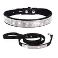 Miniatyrbilde 3 av 4: INF Glitrende Rhinestone Hundehalsbånd & Bånd Kombinasjonssett for Kjæledyr  XXL