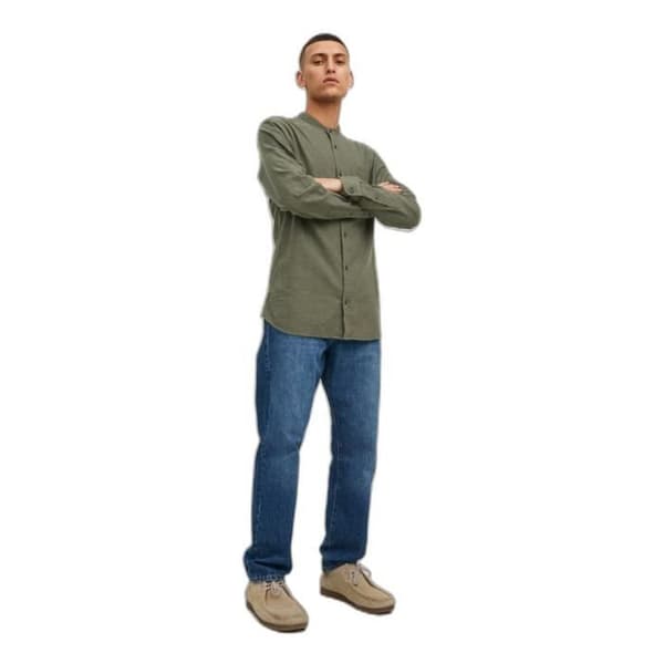 Jack & Jones Band Melange skjorta - kolofonium - S