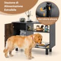 Miniatyrbillede 4 af 8: Hundemad Opbevaringsskab, 82x35x60 cm, Brun