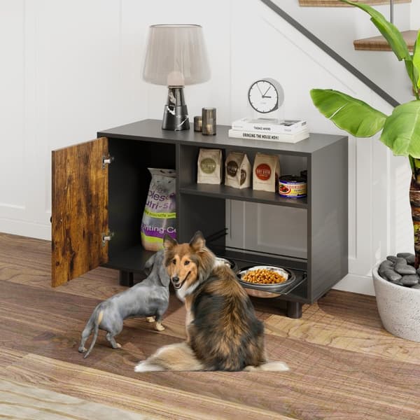 Hundemad Opbevaringsskab, 82x35x60 cm, Brun