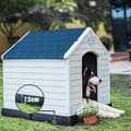 Miniatyrbillede 3 af 8: Hundehus, 70x65x71.5 cm, Blå og Hvid