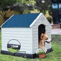 Miniatyrbillede 4 af 8: Hundehus, 70x65x71.5 cm, Blå og Hvid