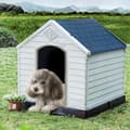 Miniatyrbillede 2 af 8: Hundehus, 70x65x71.5 cm, Blå og Hvid