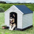 Miniatyrbillede 1 af 8: Hundehus, 70x65x71.5 cm, Blå og Hvid