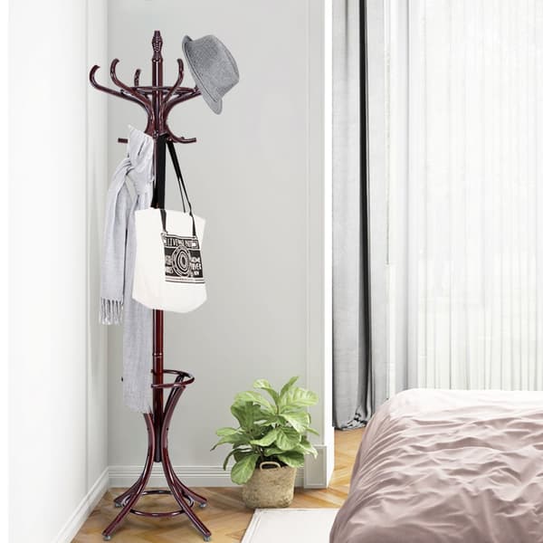 Jakkestativ, 54x54x186 cm, Brun