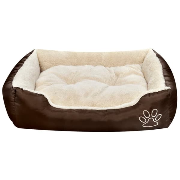 vidaXL varm hundeseng med pude S