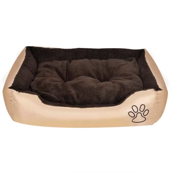 vidaXL varm hundeseng med pude L