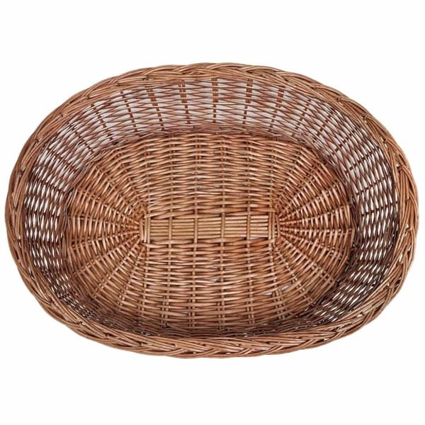 vidaXL hundekurv 90 cm pileflet naturfarvet