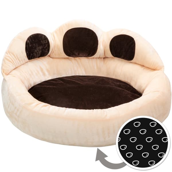 Hundeseng Balou - Ø 80 x 33 cm,brun/beige