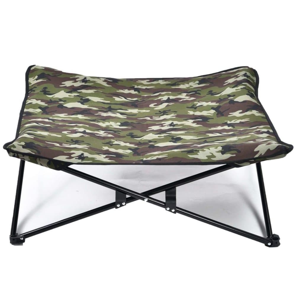 @Pet hundeseng militærprint grøn