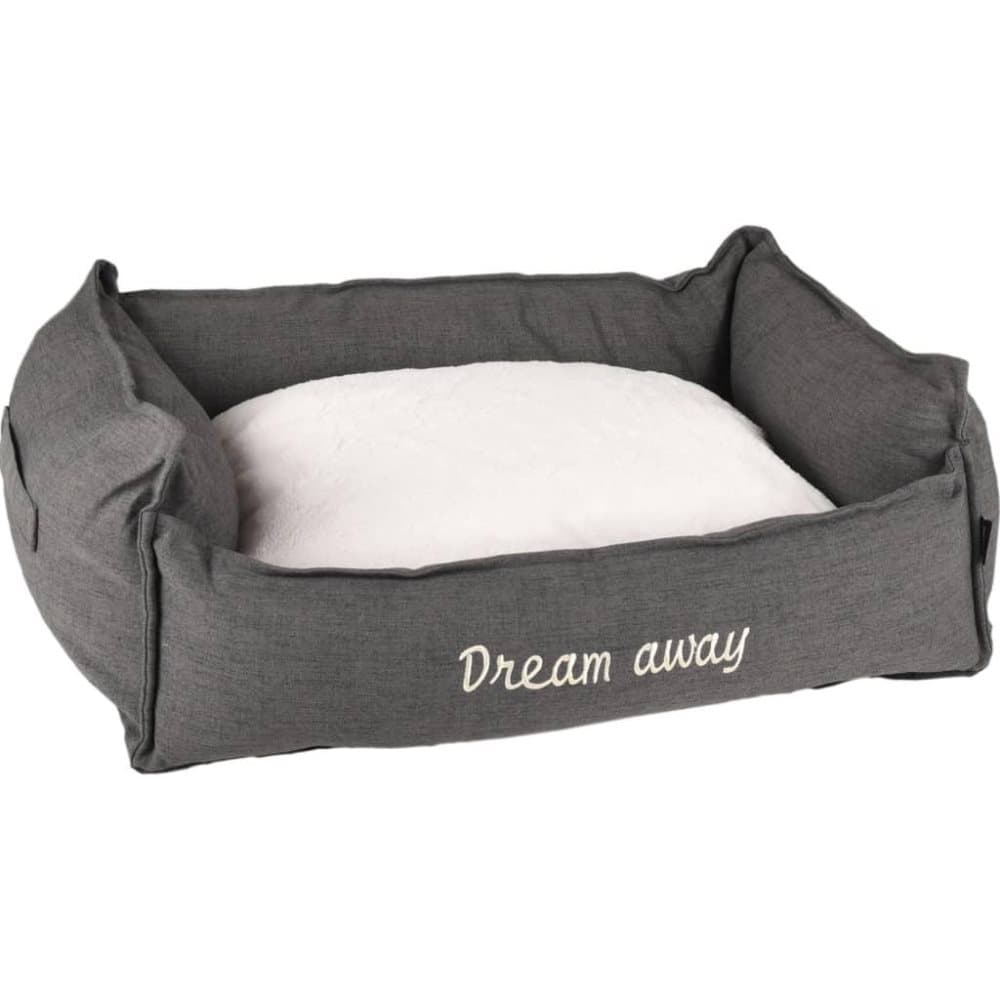 FLAMINGO hundekurv med lynlås Dream Away 70x50 cm grå