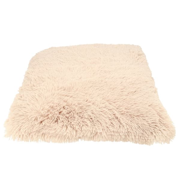 Dogman Madrass Shaggy rektangulær Beige L 85cm