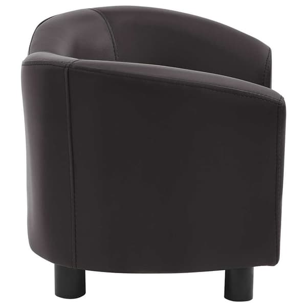 vidaXL Hundsoffa brun 67x41x39 cm konstläder