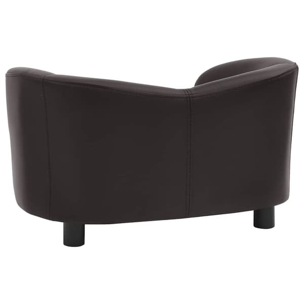vidaXL Hundsoffa brun 67x41x39 cm konstläder