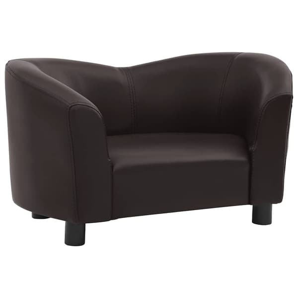 vidaXL Hundsoffa brun 67x41x39 cm konstläder