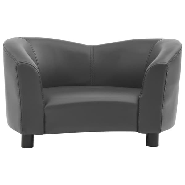 vidaXL hundesofa 67x41x39 cm kunstlæder grå