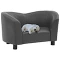 Miniatyrbillede 2 af 9: vidaXL hundesofa 67x41x39 cm kunstlæder grå