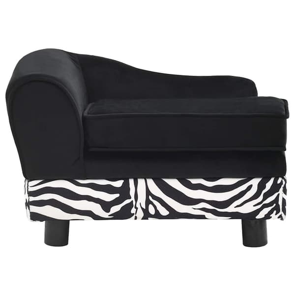 vidaXL hundesofa 57x34x36 cm plys sort
