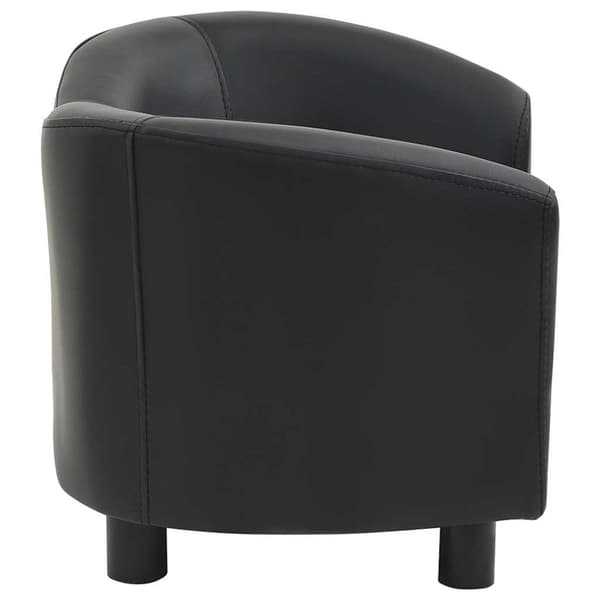 vidaXL hundesofa 67x41x39 cm kunstlæder sort