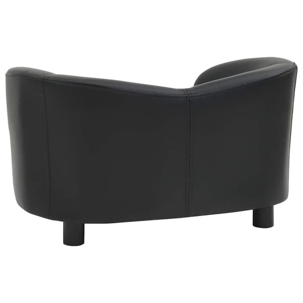 vidaXL hundesofa 67x41x39 cm kunstlæder sort