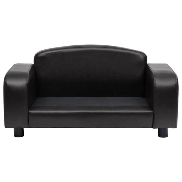 vidaXL hundesofa 80x50x40 cm kunstlæder sort