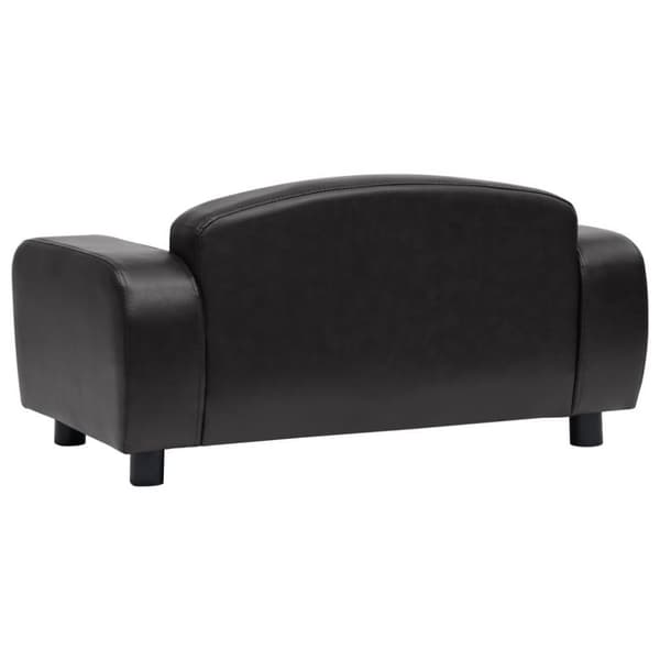 vidaXL hundesofa 80x50x40 cm kunstlæder sort
