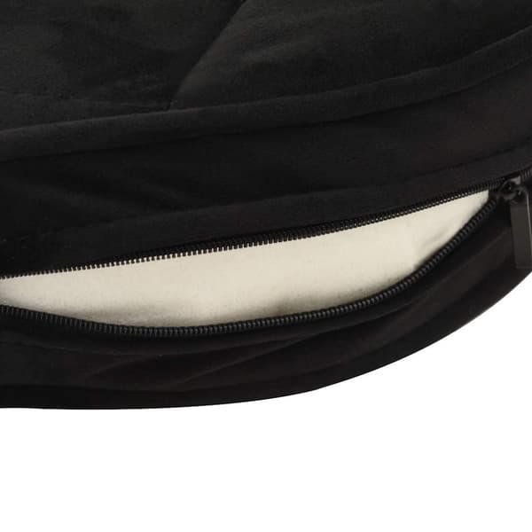 vidaXL hundesofa 48x48x32 cm plys og kunstlæder sort