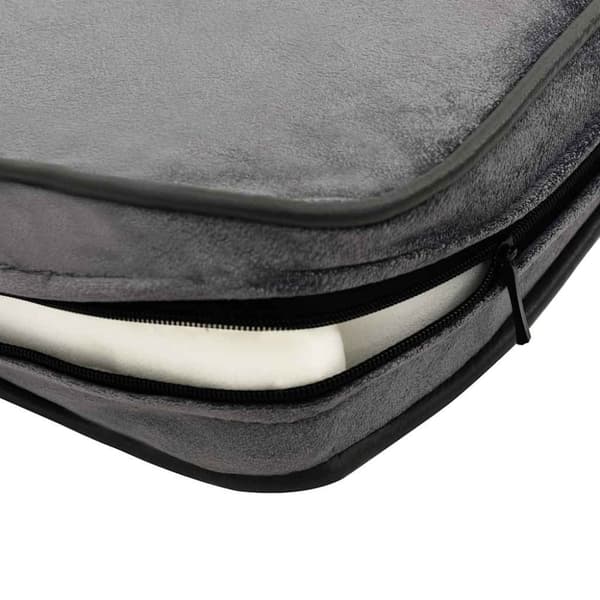 vidaXL hundesofa 60x43x30 cm plys og kunstlæder grå