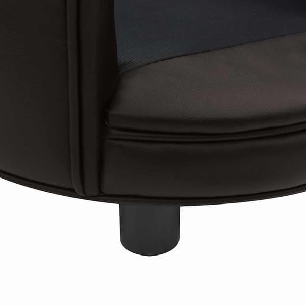 vidaXL hundesofa 48x48x32 cm plys og kunstlæder brun