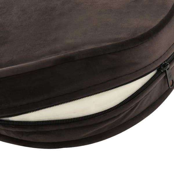 vidaXL hundesofa 48x48x32 cm plys og kunstlæder brun