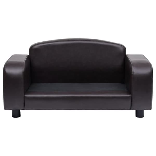 vidaXL hundesofa 80x50x40 cm kunstlæder brun