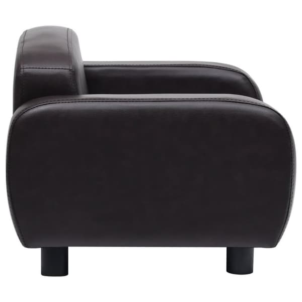 vidaXL hundesofa 80x50x40 cm kunstlæder brun