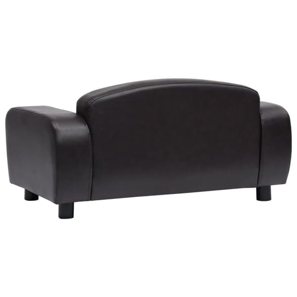 vidaXL hundesofa 80x50x40 cm kunstlæder brun