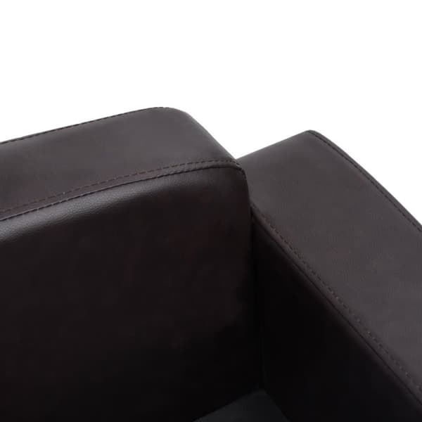 vidaXL hundesofa 80x50x40 cm kunstlæder brun