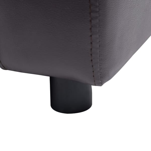 vidaXL hundesofa 80x50x40 cm kunstlæder brun