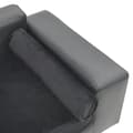 Miniatyrbillede 6 af 9: vidaXL hundesofa 81x43x31 cm plys og kunstlæder grå